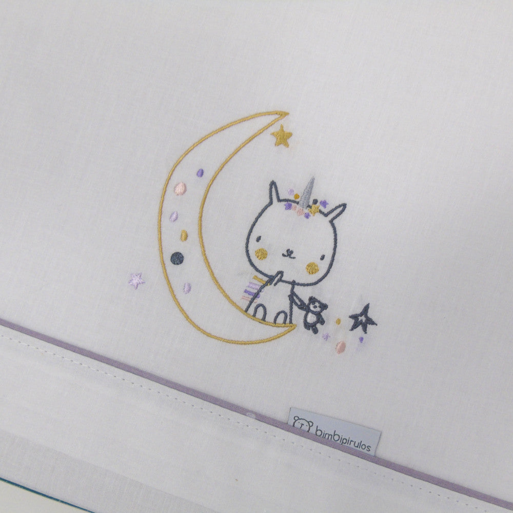 Lenzuola culla next to me e carrozzina - Unicorno