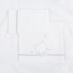 Lenzuola Carrozzina Culla Next to Me - Dolce Orsetto - Grigio