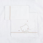 Lenzuola Carrozzina Culla Next to Me - Dolce Orsetto - Tortora