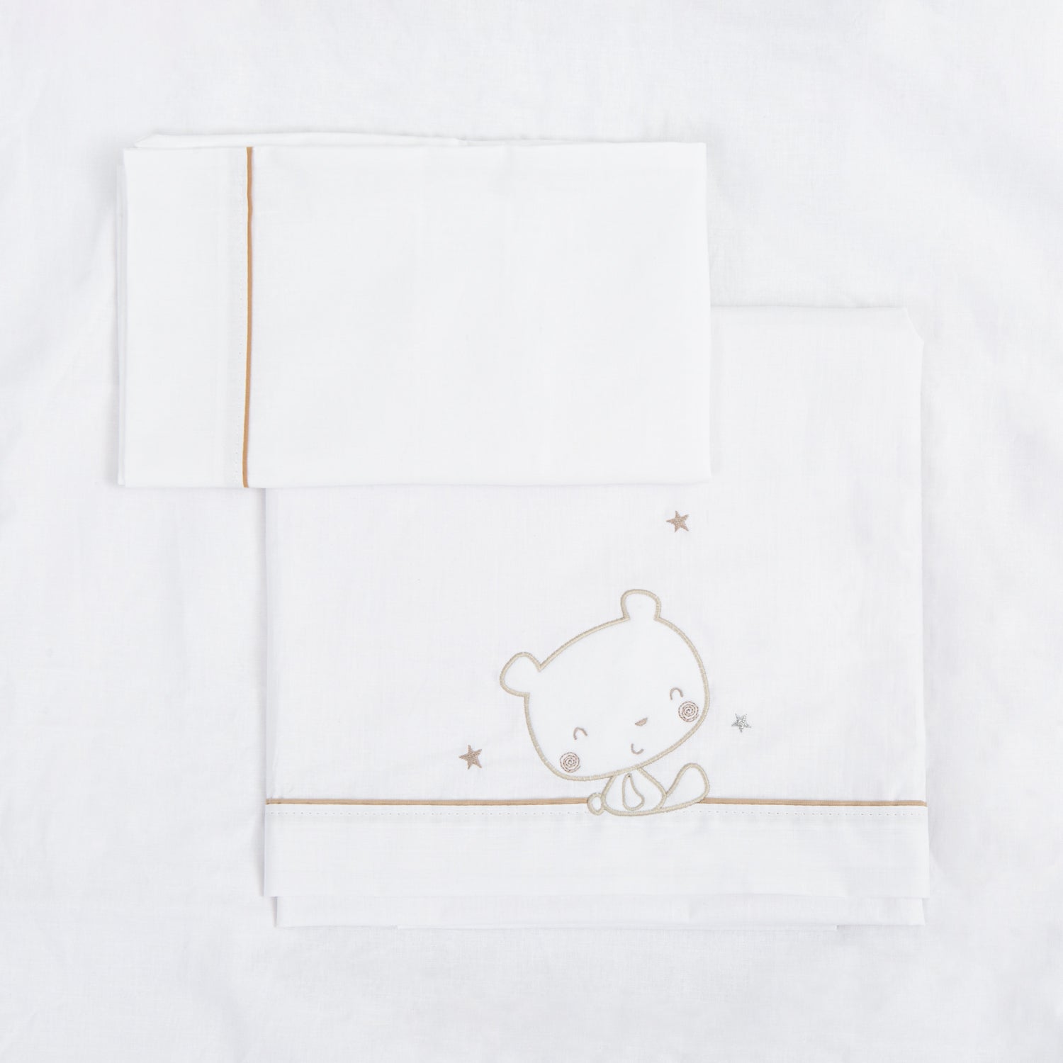 Lenzuola Carrozzina Culla Next to Me - Dolce Orsetto - Tortora