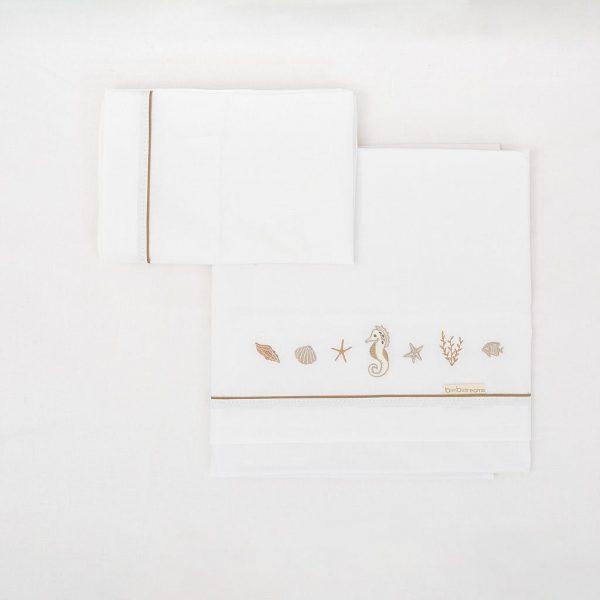 Lenzuola Carrozzina e Culla Next To Me - Oceano