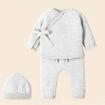 COMPLETO NASCITA NEONATO IN MISTO LANA - BASIC