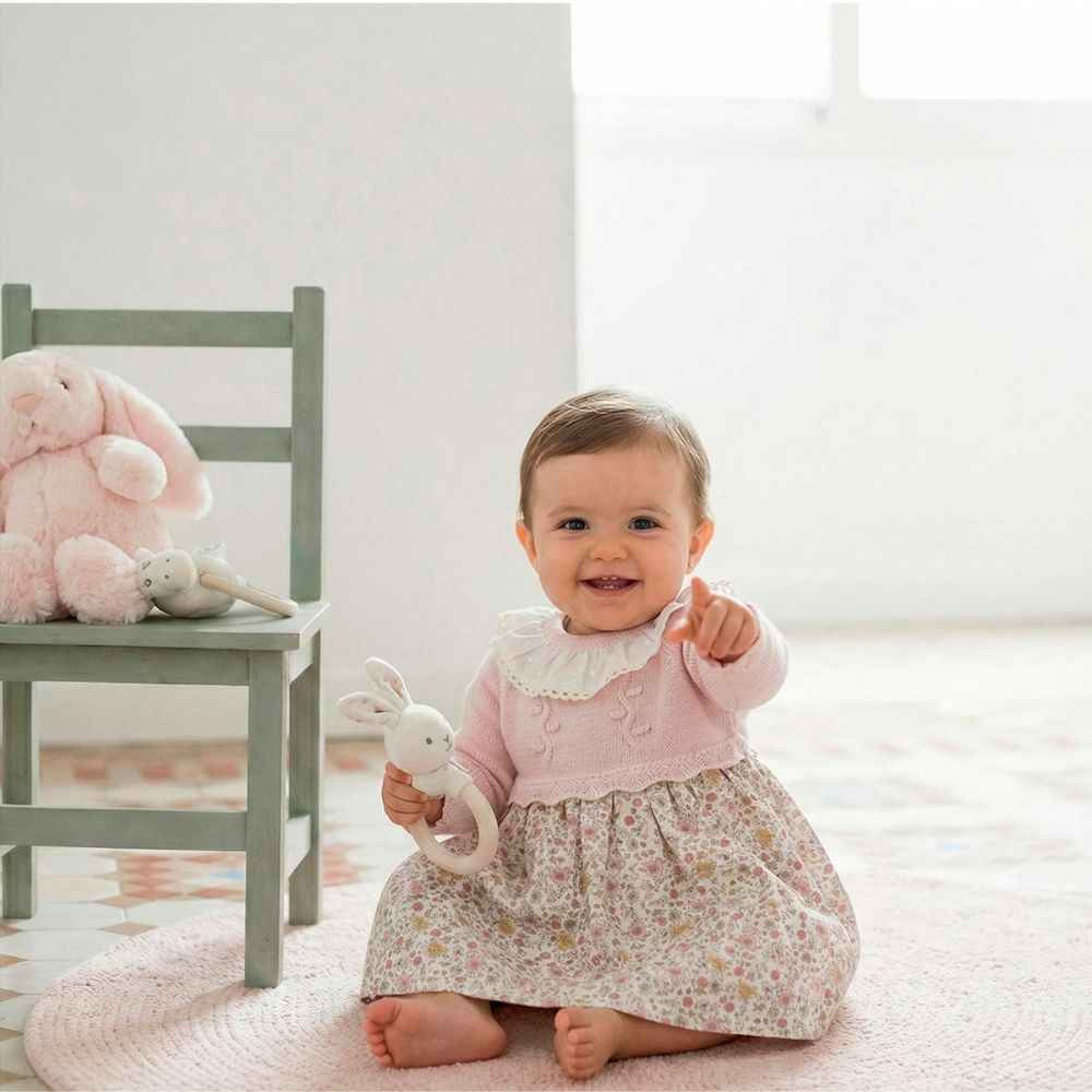 VESTITO NEONATA BAMBINA - FIORELLINI - MAC ILUSION