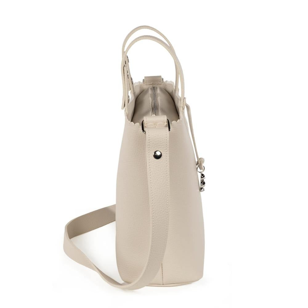 Borsa Fasciatoio Icon in Ecopelle - Cream - Pasito a Pasito