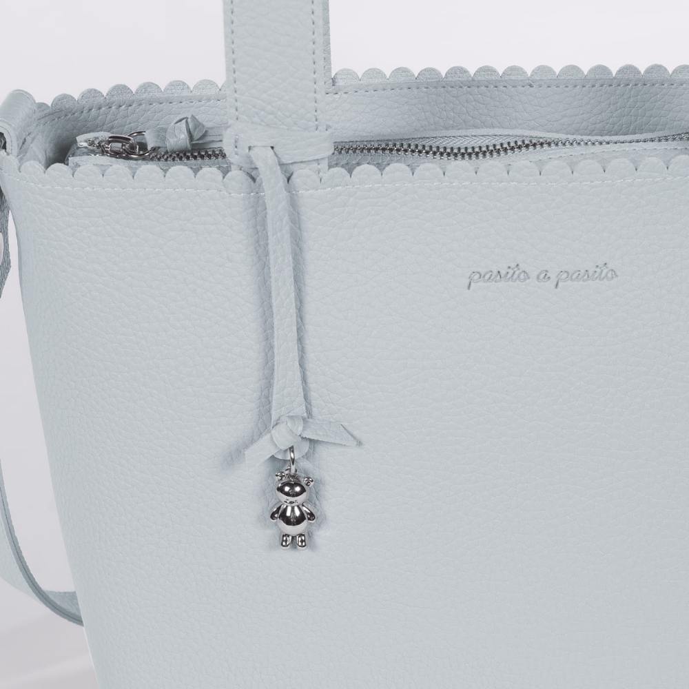Borsa Fasciatoio Icon in Ecopelle - Sky - Pasito a Pasito
