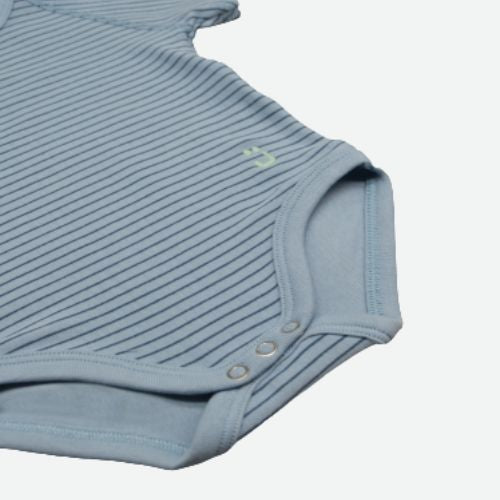 Body Taglia Unica 0-36 Mesi per Neonato e Bimbo in Cotone Bio 4Season Blu