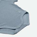 Body Taglia Unica 0-36 Mesi per Neonato e Bimbo in Cotone Bio 4Season Blu