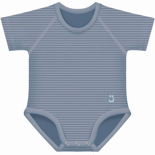 Body Taglia Unica 0-36 Mesi per Neonato e Bimbo in Cotone Bio 4Season Blu