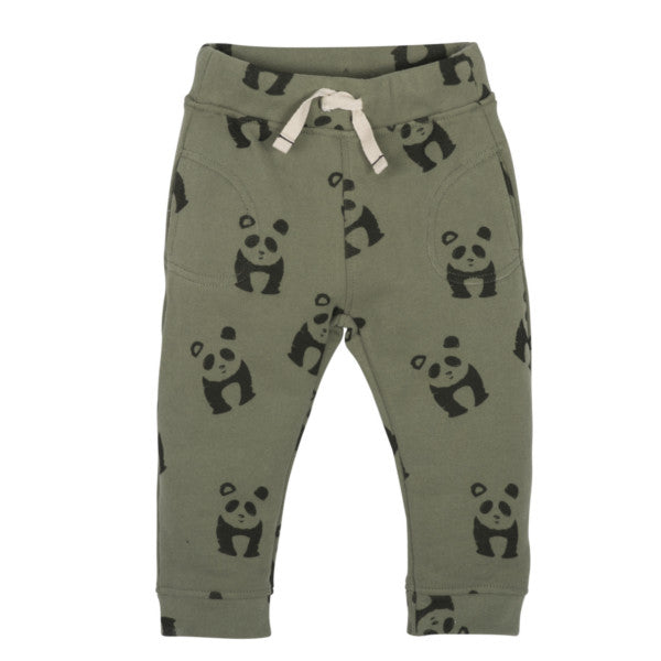 PANTALONE TUTA NEONATO BAMBINO COTONE BIOLOGICO 3 - 24 MESI - PANDA