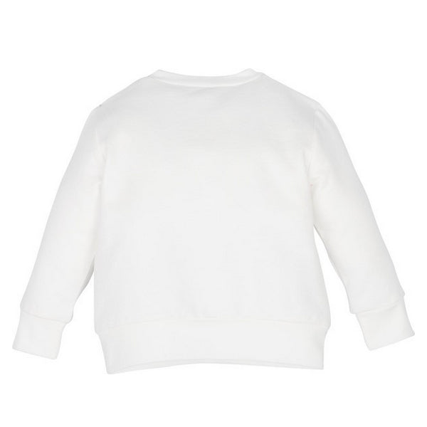 MAGLIA FELPA MANICA LUNGA NEONATO BAMBINO COTONE BIOLOGICO 3 - 24 MESI - NUVOLA