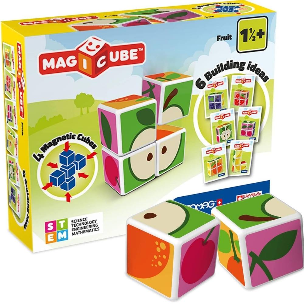 Cubi Costruzioni Magnetiche - 4 + 6 Cards - Geomag