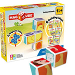 Cubi Costruzioni Magnetiche - 4 + 6 Cards - Animali - Geomag