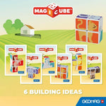 Cubi Costruzioni Magnetiche - 4 + 6 Cards - Animali - Geomag