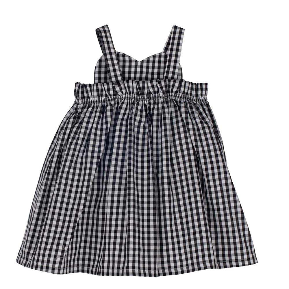 VESTITO BAMBINA BIO BLU CON CANOTTA DA 2 A 8 ANNI