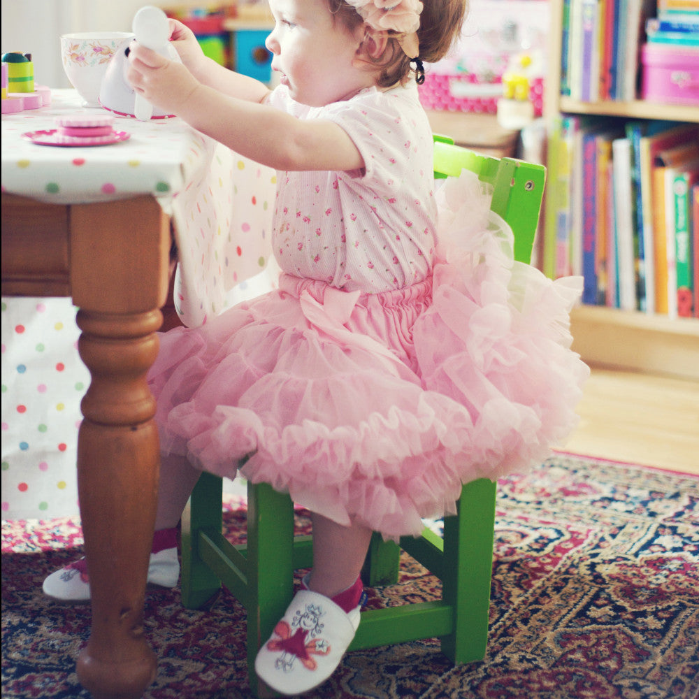 babbucce neonato in pelle inch blue