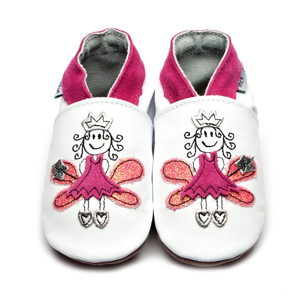 babbucce neonato in pelle inch blue