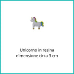 SACCHETTINO CONFETTI SEGNAPOSTO BOMBONIERA NASCITA BATTESIMO COMPLEANNO UNICORNO BIMBA - Nene Shop