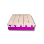 Torta Bomboniera Nascita Battesimo - Cuore Fucsia