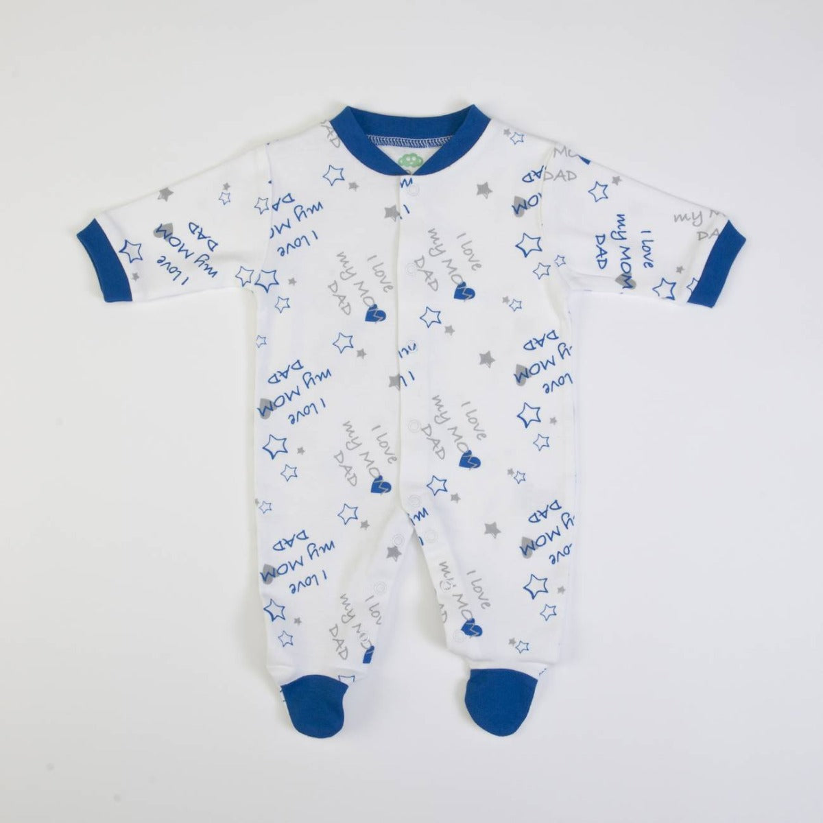 Set Tutina Neonato Nascita 3 Pezzi - I Love Mum and Dad - tutina pigiamino