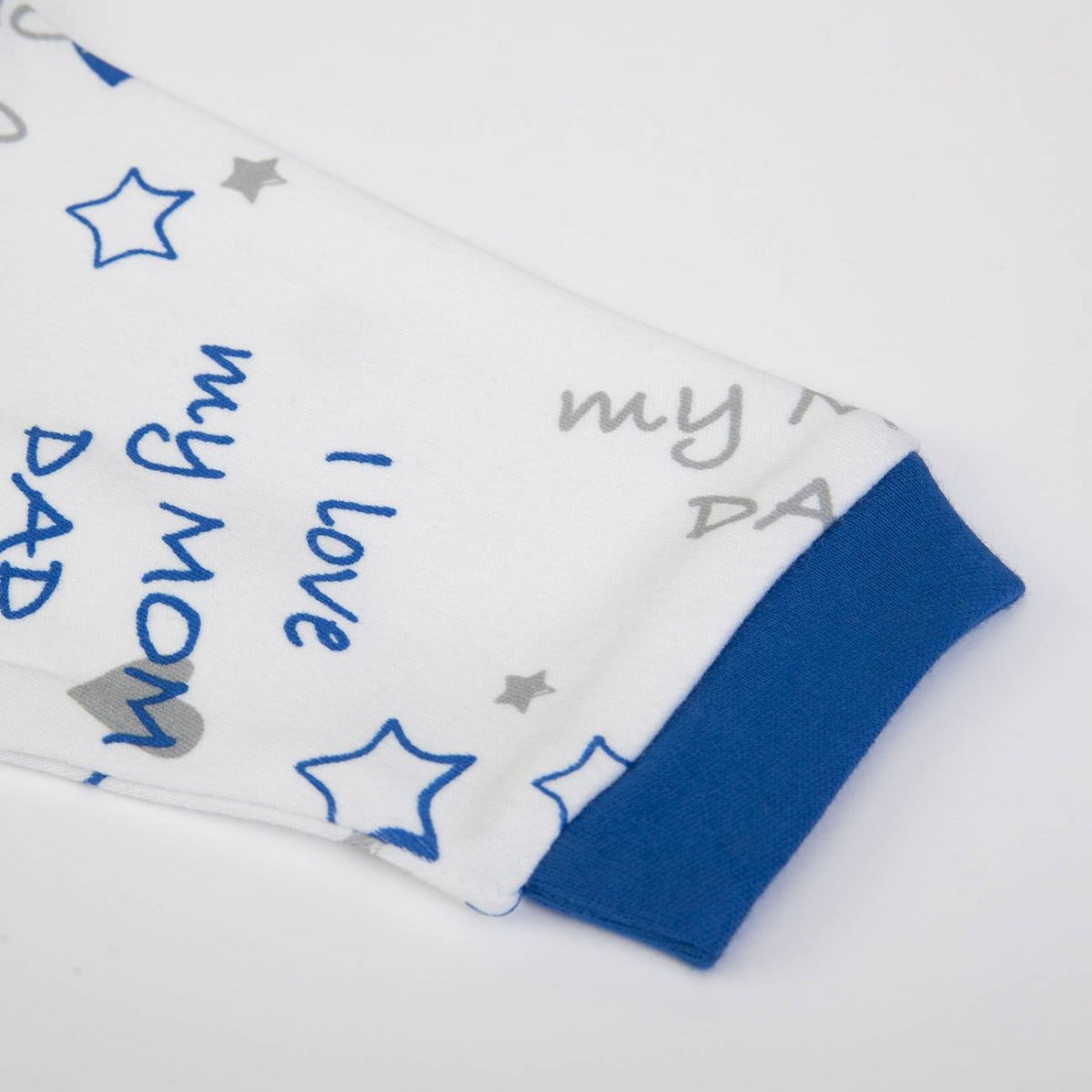 Set Tutina Neonato Nascita 3 Pezzi - I Love Mum and Dad - manica pigiamino