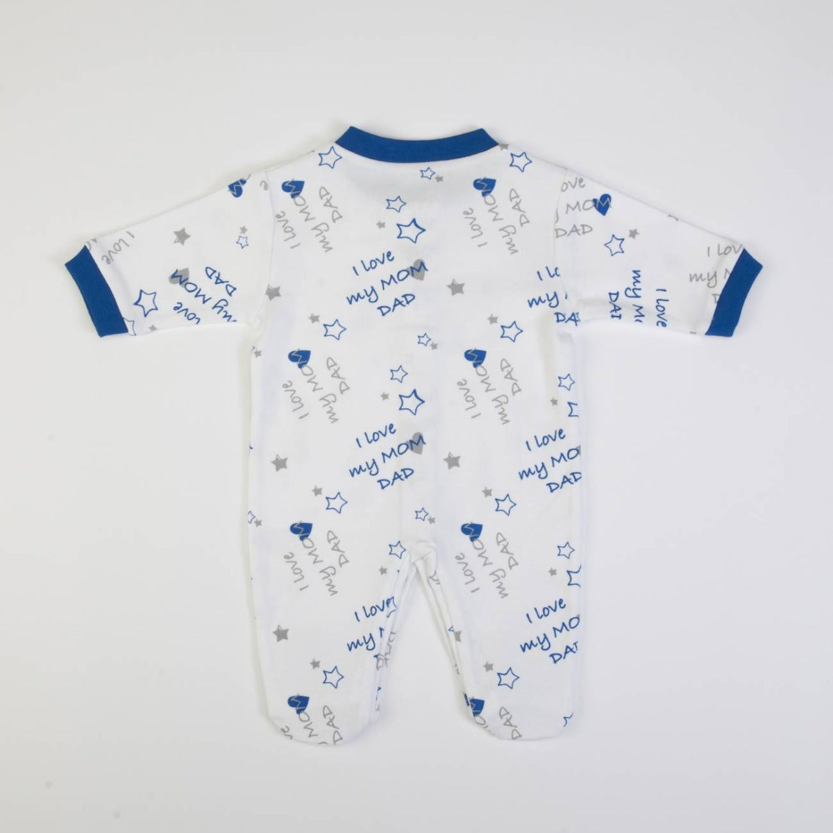 Set Tutina Neonato Nascita 3 Pezzi - I Love Mum and Dad - retro tutina