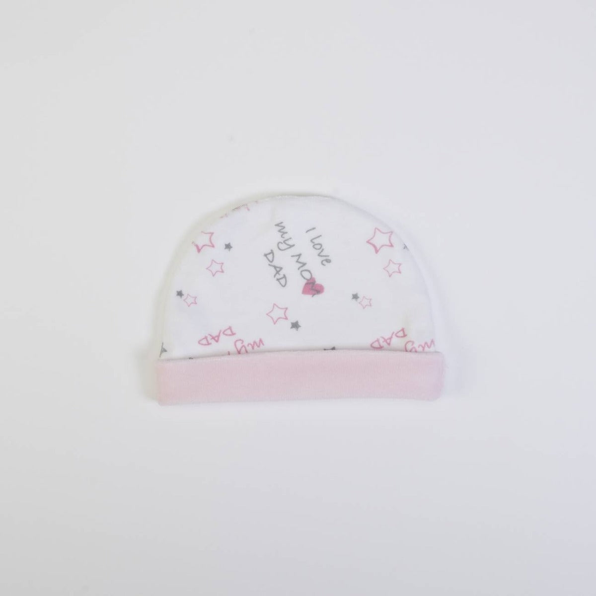 cappellino neonato nascita ciniglia - retro