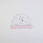 cappellino neonato nascita ciniglia - retro