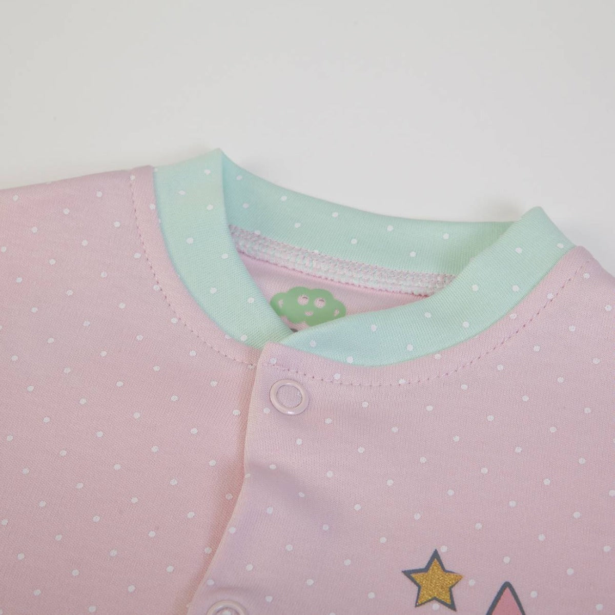 Set Tutina Neonato Nascita 3 Pezzi - scollatura pigiamino