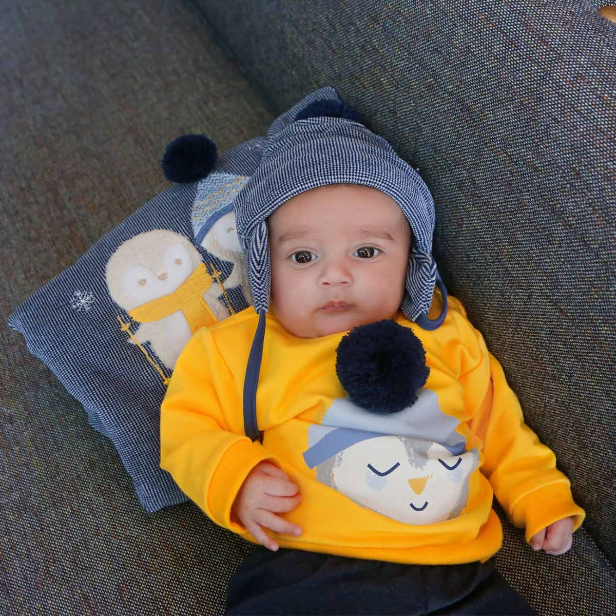 cappellino neonata invernale ciniglia