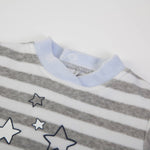 tutina neonato nascita ciniglia elefante - scollo