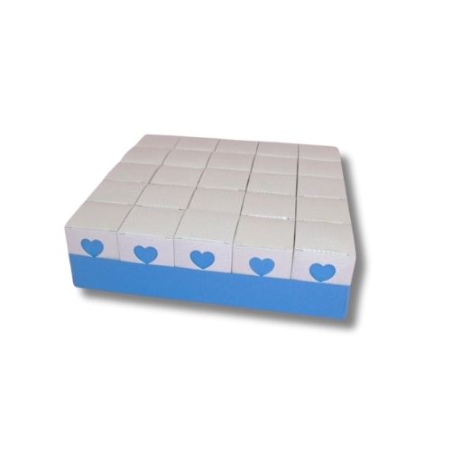 Torta Bomboniera Nascita Battesimo - Cuore Celeste