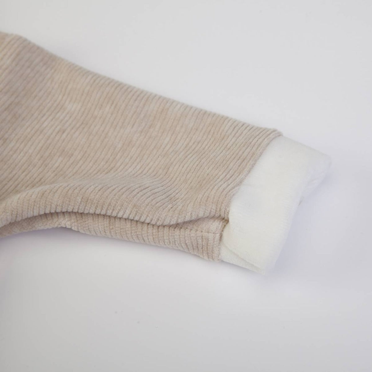 tutina neonato nascita ciniglia orsetto polare - manica