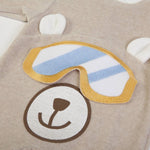 tutina neonato nascita ciniglia orsetto polare - stampa