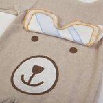 tutina neonato nascita ciniglia orsetto polare - stampa