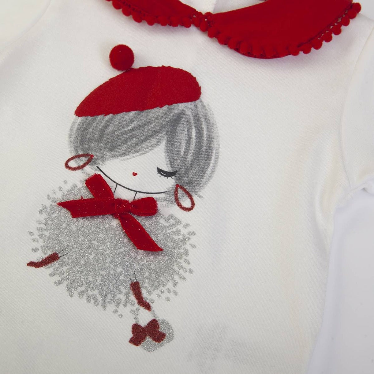 completo bambina invernale body e gonna - stampa