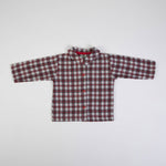completo neonato bambino invernale quadri - camicia