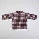 completo neonato bambino invernale quadri - retro camicia