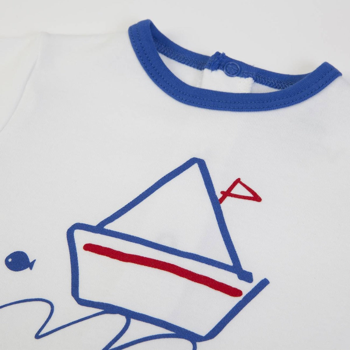 Tutina neonato nascita manica lunga primavera estate - Barca - stampa