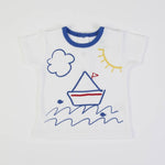 Completo bambino mezza manica Primavera Estate - Barca - maglia