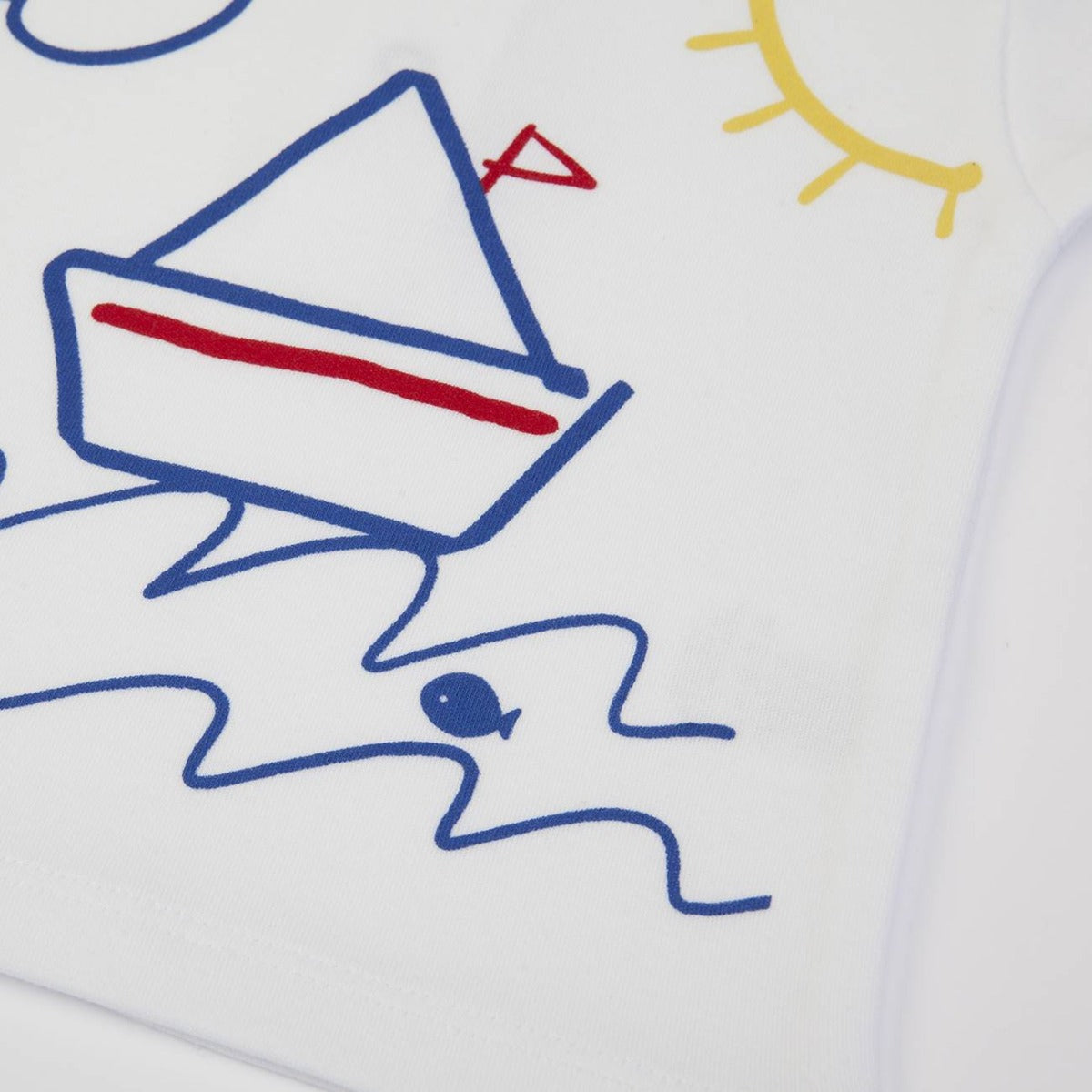 Completo bambino mezza manica Primavera Estate - Barca - stampa