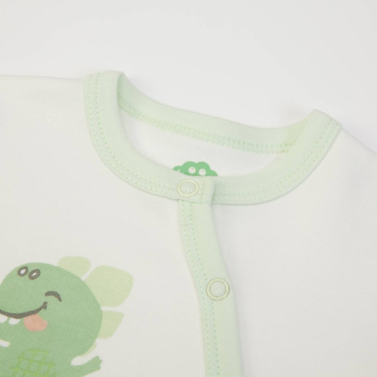 Tutina Neonato Nascita Primavera Estate - Dinosauro - scollatura
