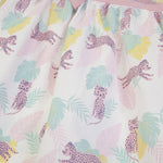 Vestito Bambina Primavera Estate Mille Righe - Leopardina - pieghe