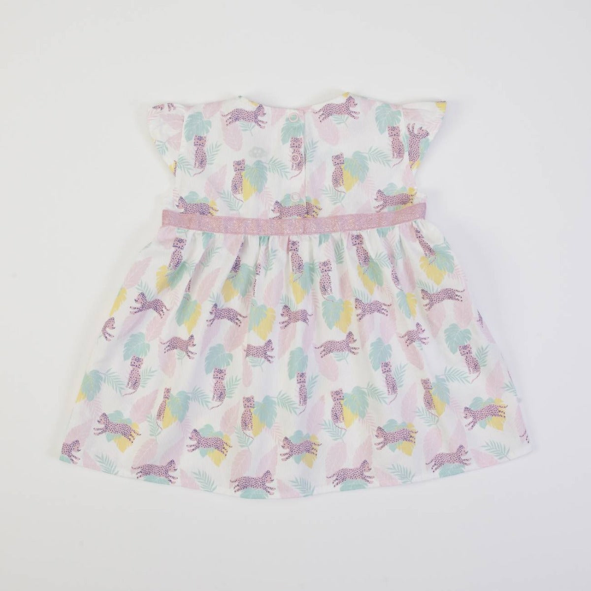 Vestito Bambina Primavera Estate Mille Righe - Leopardina - retro