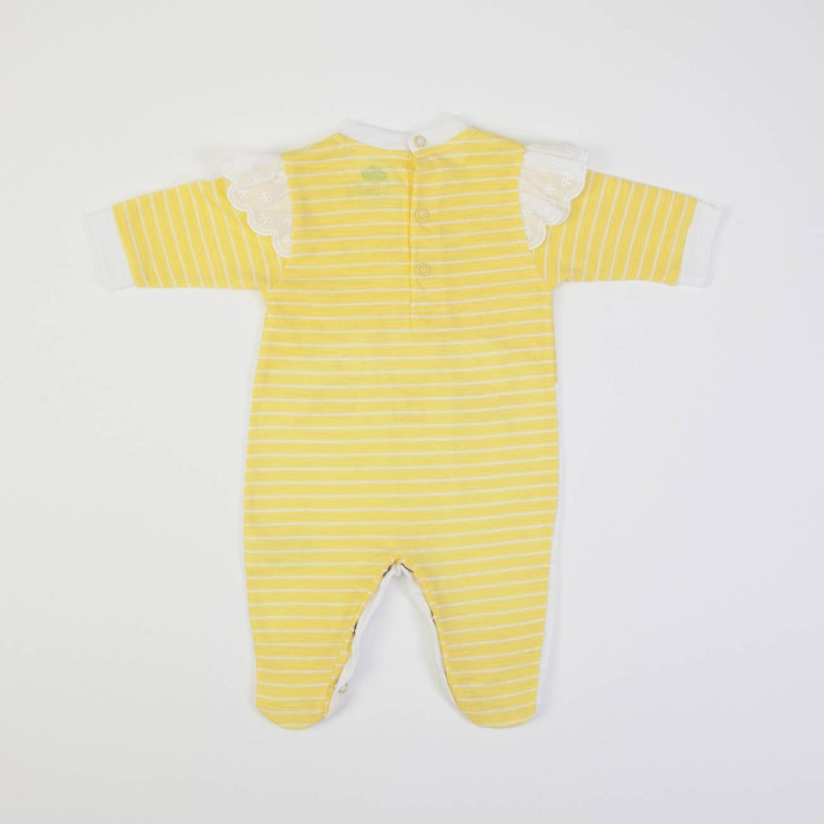 Tutina Neonato Nascita in Cotone Primavera Estate - Gattino - retro