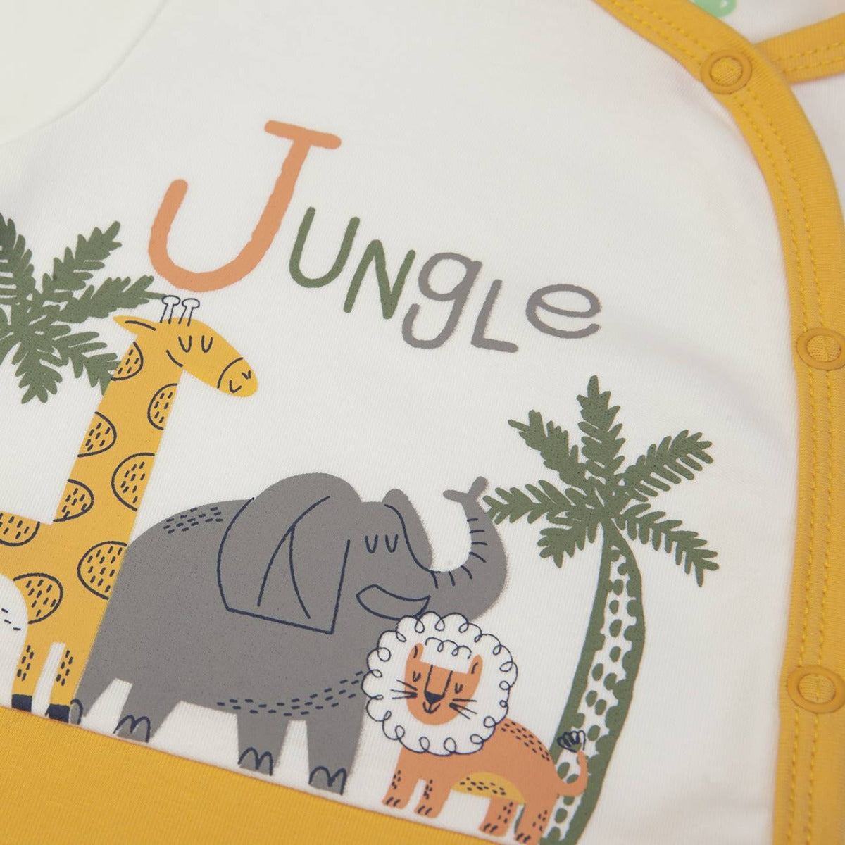 Tutina Neonato Nascita Manica Lunga Primavera Estate - Giungla - stampa