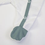 Tutina Neonato Nascita Manica Lunga Primavera Estate - I love Mum And Dad - piedino