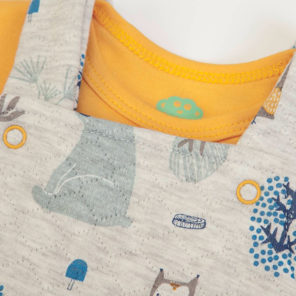 Completo con Salopette Bambino - Amici Della Foresta - Collo