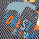 Copertina Neonato Culla Carrozzina in Ciniglia - Amici della foresta - stampa