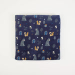 Copertina Neonato Culla Carrozzina in Ciniglia - Amici della foresta - retro