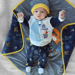 Copertina Neonato Culla Carrozzina in Ciniglia - Amici della foresta